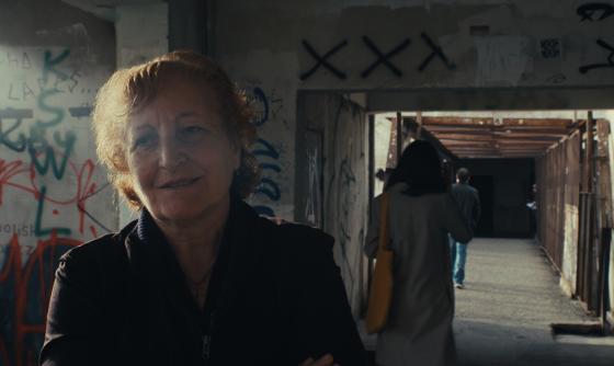 Scene from the film Lift Lady