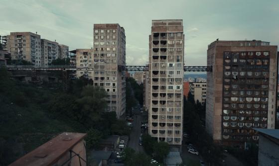 Scene from the film Lift Lady