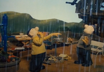 Scene from the film Pat and Mat: The Rain