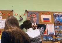 Scene from the film Manifesto